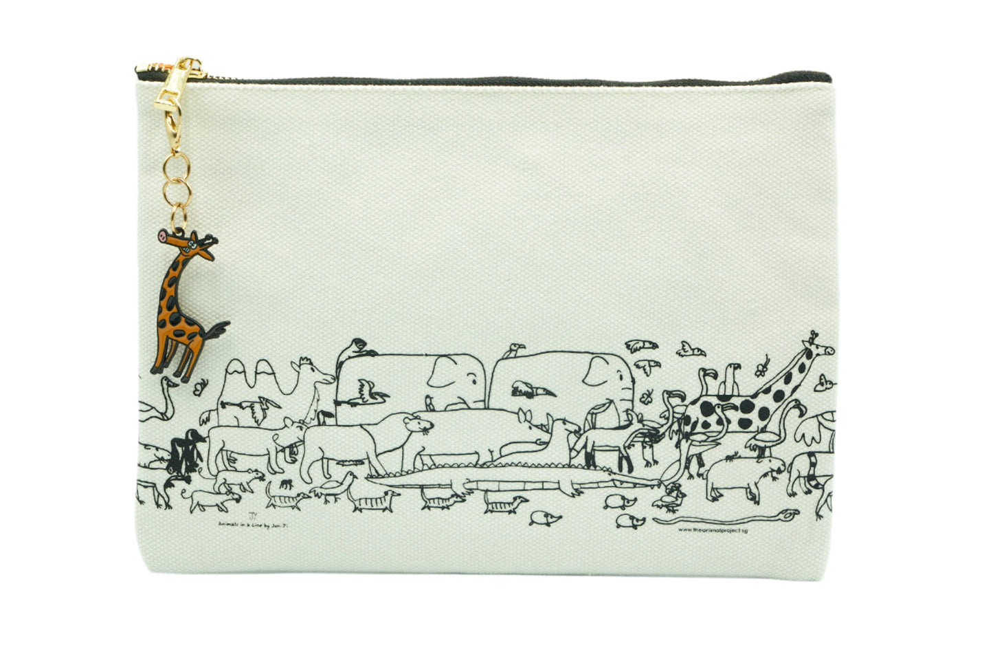 Pouch with Charm - Giraffe Charm