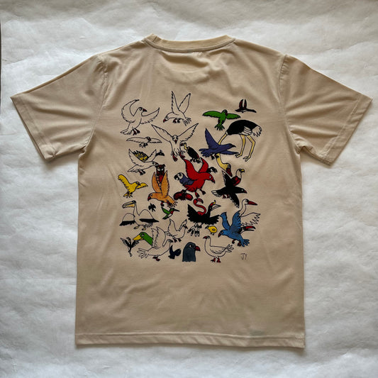Unisex T-shirt - Bird Collage Design