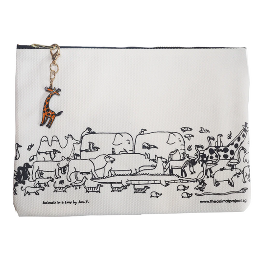 Pouch with Charm - Giraffe Charm