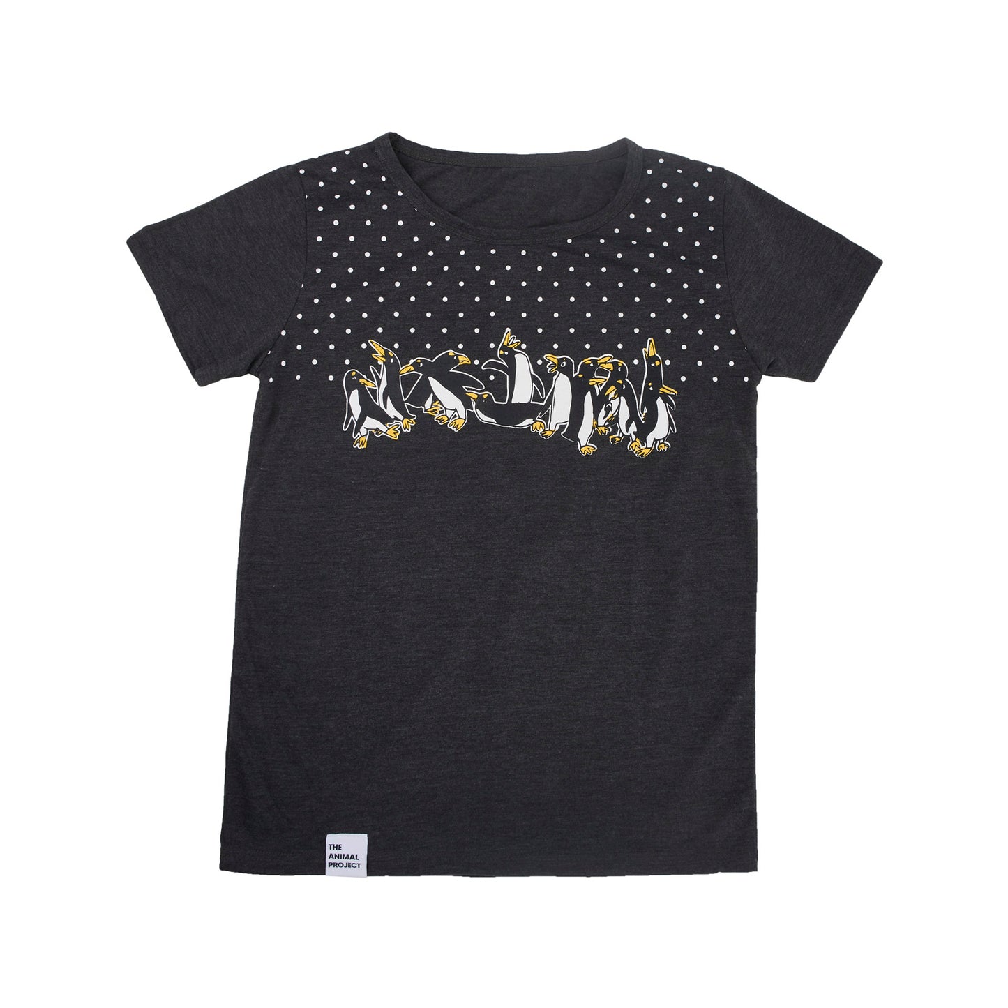 Ladies T-shirt - Penguin With Snow Design