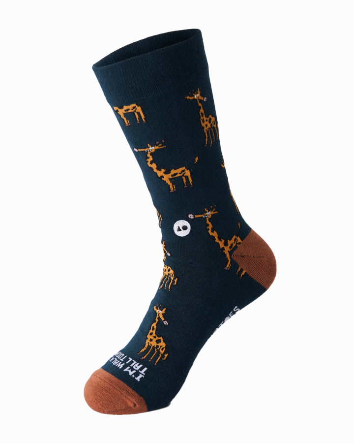 Unisex Socks - Giraffe Design