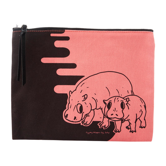 Pouch - Pygmy Hippo Design | The Animal Project