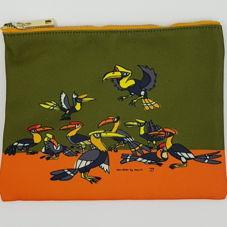 Pouch - Hornbill Design | The Animal Project