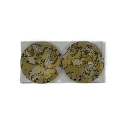 Ceramic Coaster (Set of 2)- Horse
