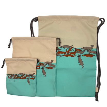 Drawstring Bag (Set of 3) - Otter