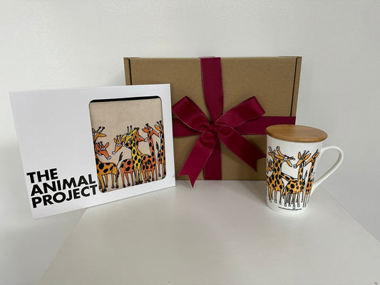 Gift Hamper Box - Giraffe (Pouch & Tall Mug)