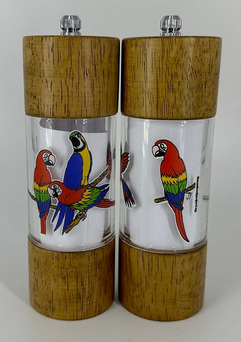 Salt & Pepper Mill Set - Macaw