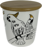 Wide Tapered Mug w/Bamboo Lid - Cockatoo
