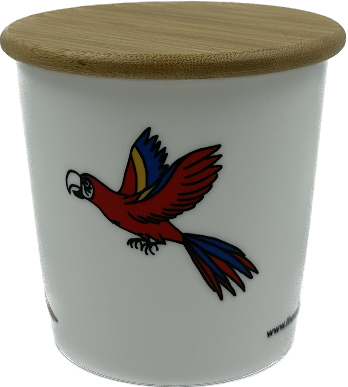 Wide Tapered Mug w/Bamboo Lid - Macaw
