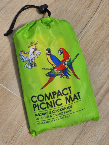 Picnic Mat - Macaw & Cockatoo
