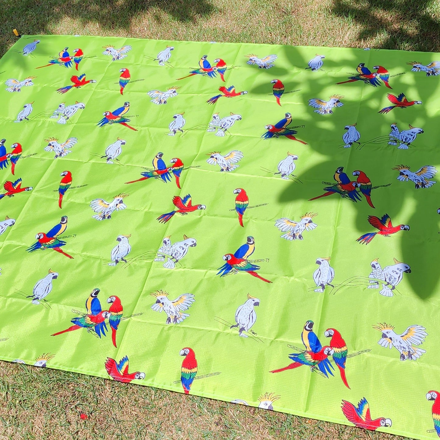 Picnic Mat - Macaw & Cockatoo