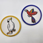 Ceramic Coasters (Set of 2) - Macaw & Cockatoo