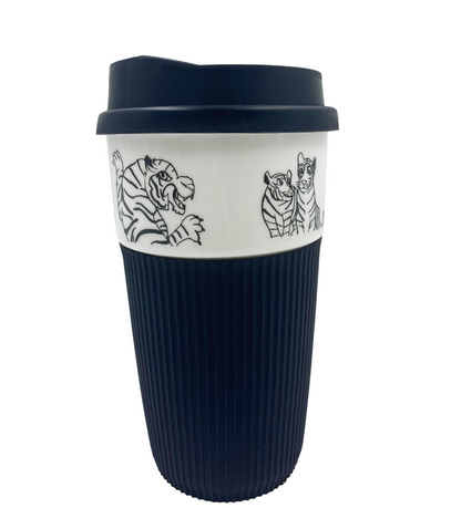 B&W Thermal Mug - Tiger