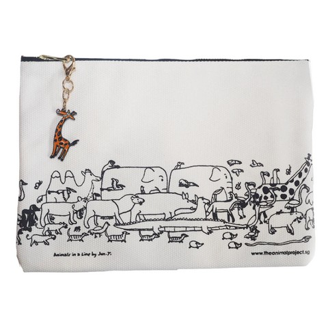 Pouch w/ Charm - Giraffe