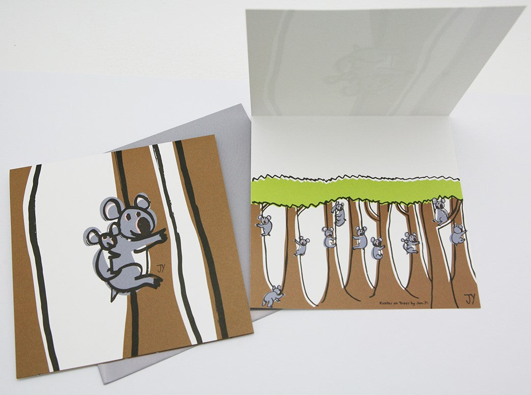 Pop-Up Greeting Card (2 Sets of 3) - Giraffe, Flamingo and Koala