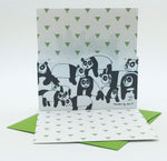 Pop-Up Greeting Card (2 Sets of 3) - Dog, Panda, Zebra