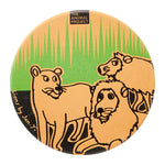 Ceramic Fridge Magnet - Lion