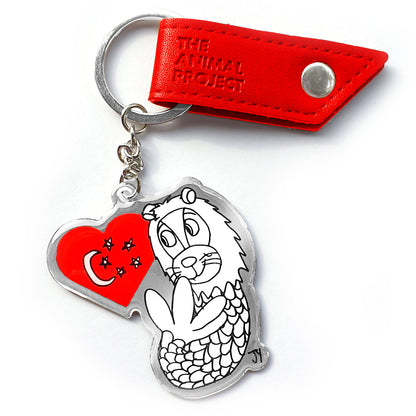 Keychain - Merlion Design