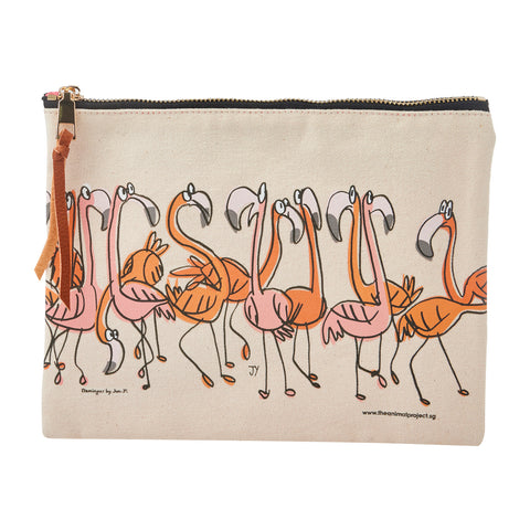 Pouch - Flamingo Design | The Animal Project