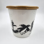 Wide Tapered Mug w/Bamboo Lid - Penguin